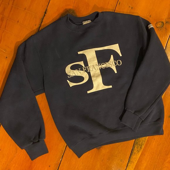 Vintage San Francisco Navy Crewneck Sweatshirt - Picture 2 of 8